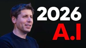 Illustration of AI innovations predicted for 2026