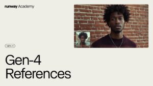 AI video creation tool Gen-4 References for consistent characters and visuals