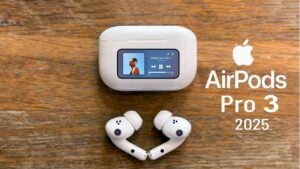 AirPods Pro 3 with advanced health tracking features like heart rate monitoring