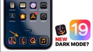 Apple's rumored new dark mode feature in iOS 19