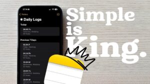Apple Notes interface showcasing a productivity system setup