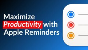Apple Reminders app interface showing organized task lists