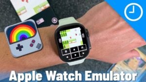 Apple Watch running a Game Boy emulator with classic games