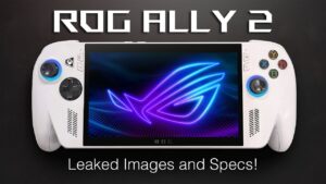 Leaked ASUS ROG Ally 2 handheld console with dual-version design