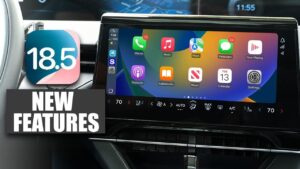 CarPlay iOS 18.5 update showcasing new features and enhancements