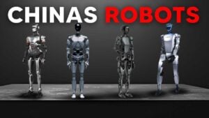 A humanoid robot from China showcasing advanced AI and precision engineering