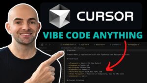 Cursor AI interface showcasing natural language coding features