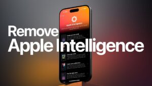 Disabling Apple Intelligence on iPhone to free up storage space