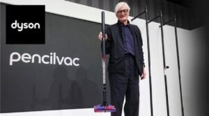 Dyson PencilVac showcasing its slim, pencil-thin design for modern cleaning