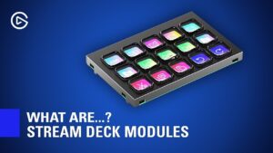 Close-up view of Elgato Stream Deck Modules showcasing modular design