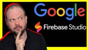 Google Firebase Studio interface for AI app creation