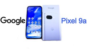 Google Pixel 9a smartphone showcasing its sleek design and durable build