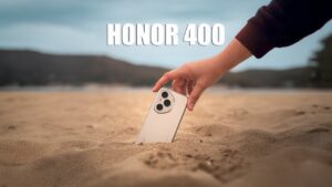 Honor 400 Pro smartphone showcasing its sleek design and vibrant display