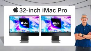 Concept design of the rumored iMac Pro 2025 with sleek all-in-one design