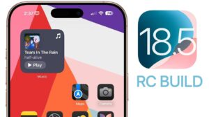 iOS 18.5 Release Candidate showcasing new features and updates