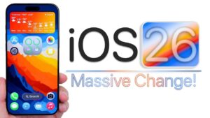 iOS 26's Solarium design showcasing a sleek, glassy aesthetic