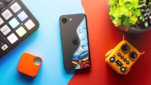iPhone 16e budget smartphone with compact design and matte finish