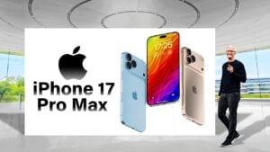 Close-up of iPhone 17 Pro Max showcasing its redesigned camera bar