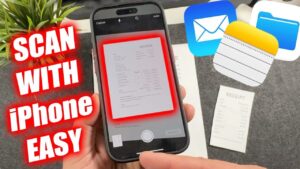 iPhone Notes app scanning feature for quick document management
