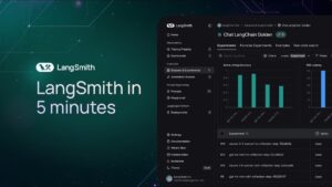 LangSmith platform showcasing tools for language model development