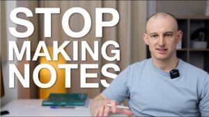 A student rethinking traditional note-taking methods for better learning outcomes