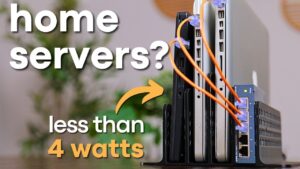 Repurposed laptop set up as an energy-efficient home server