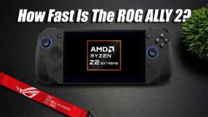 ROG Ally 2 handheld gaming console showcasing cutting-edge design