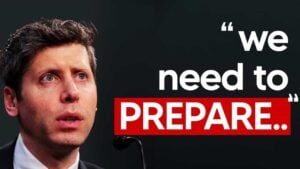 Sam Altman addressing U.S. lawmakers about AI regulation and risks