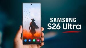 Samsung Galaxy S26 Ultra showcasing interchangeable camera lenses for professional-grade photography