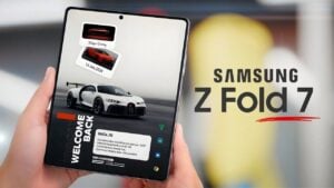 Samsung Galaxy Z Fold 7 showcasing its ultra-slim folded design