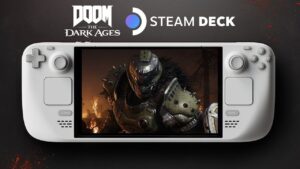 Steam Deck running Doom: The Dark Ages with performance challenges
