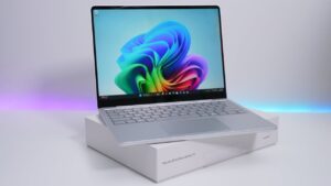 Unboxing the 2025 Surface Laptop 13 with its sleek and lightweight design