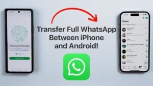 Transferring WhatsApp data between iPhone and Android using Wondershare Dr.Fone
