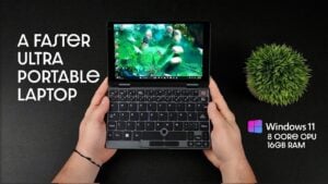 X Plus ultra-portable laptop with sleek foldable design