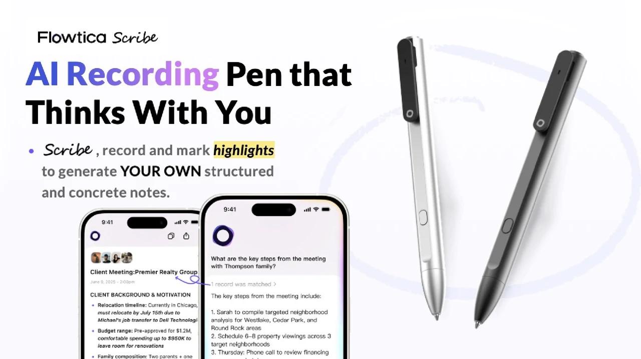 Flowtica Scribe AI Pen Kickstarter