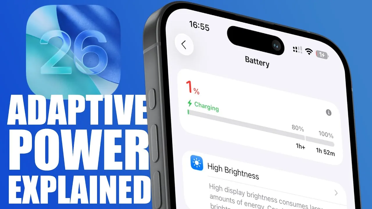 How Adaptive Power in iOS 26 optimizes battery usage and extends lifespan