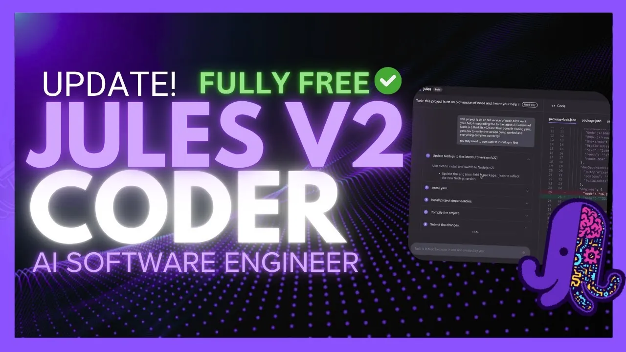 AI-driven coding assistant Google Jules v2 in action