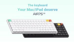 NuPhy Air75 V3 low-profile mechanical keyboard with sleek aluminum design