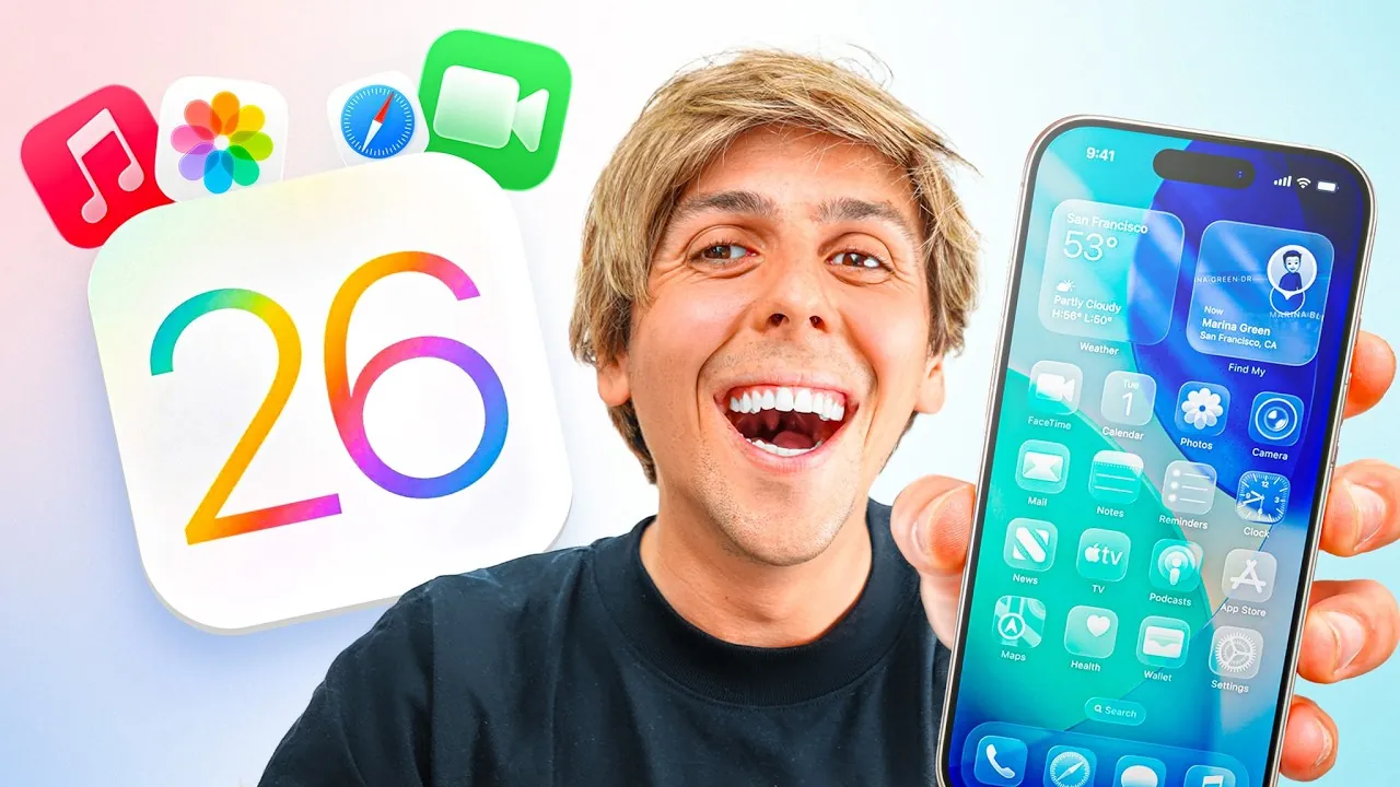 Customizable options and themes available in iOS 26
