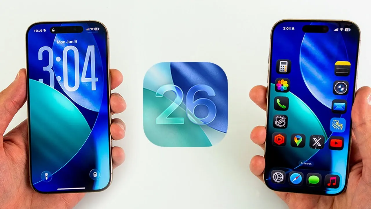 Redesigned interface in iOS 26 showcasing modern aesthetics