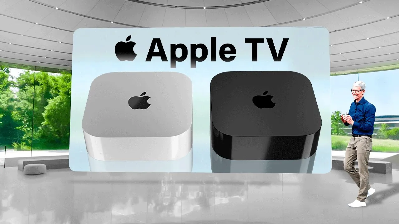 Sleek and durable Apple TV 2025 with a premium metal body design