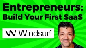 A solo entrepreneur using Windsurf to build their first app with ease