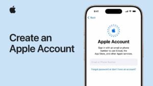 Step-by-step guide to creating an Apple account for iPhone and iPad users.