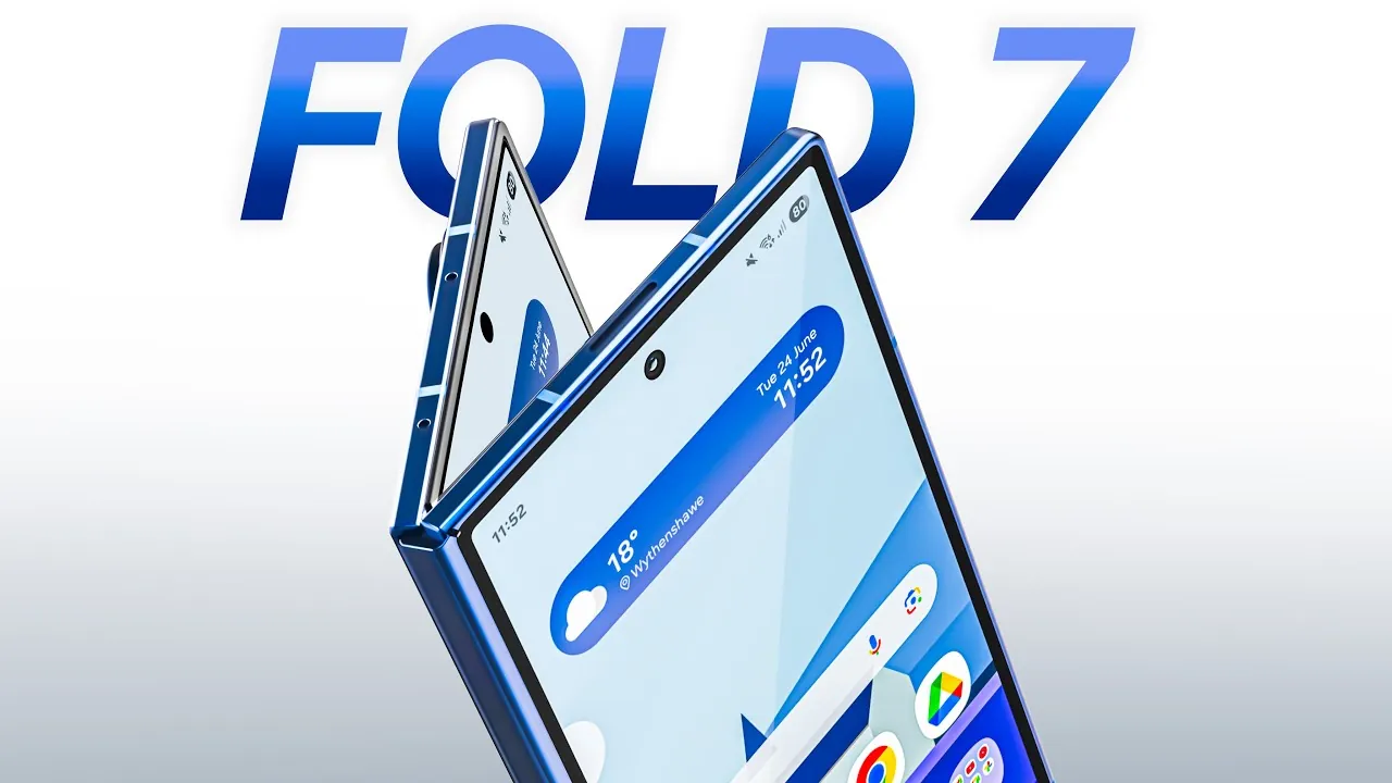 Close-up of the Galaxy Z Fold 7’s 200MP rear camera system
