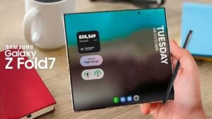Samsung Galaxy Z Fold 7 showcasing its innovative S Pen technology