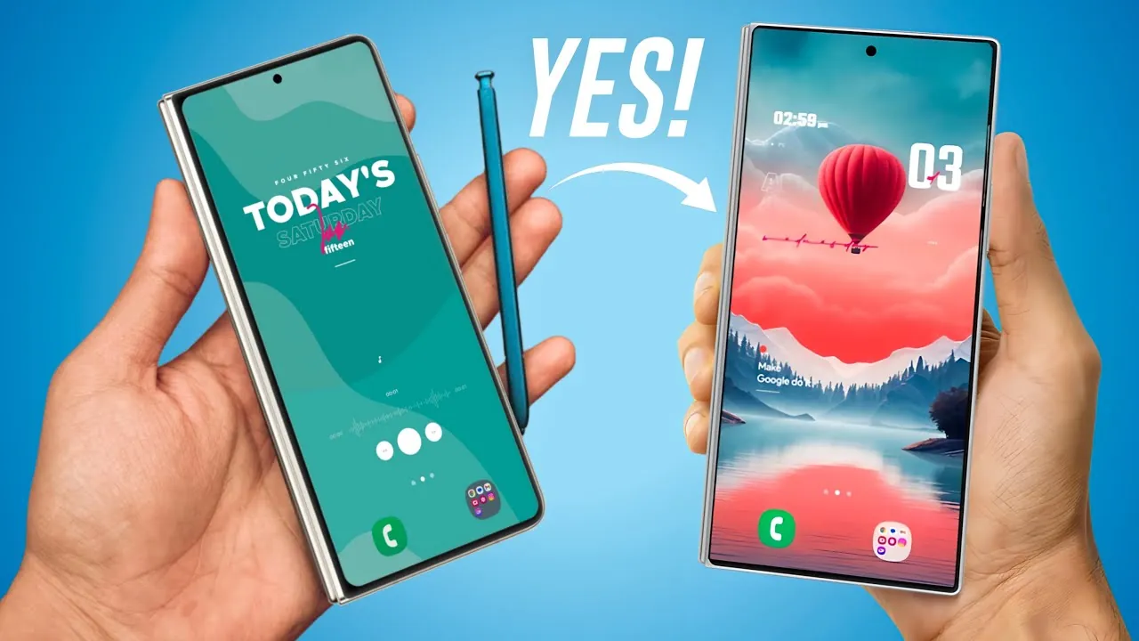 Galaxy Z Fold 7 showcasing its thinner design and new color options