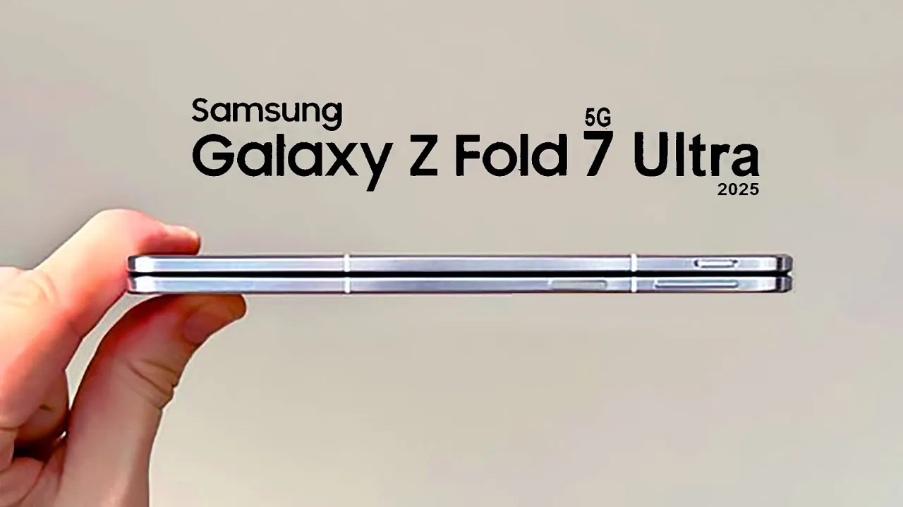 Close-up of the Galaxy Z Fold 7 Ultra 5G’s durable hinge mechanism