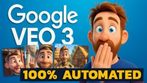 Google Veo 3 interface showcasing AI video creation tools