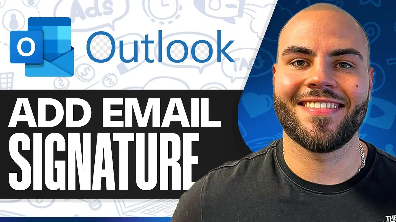 Professional email signature customization tutorial for Outlook 2025