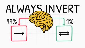 Illustration of the inversion mental model for better decision-making